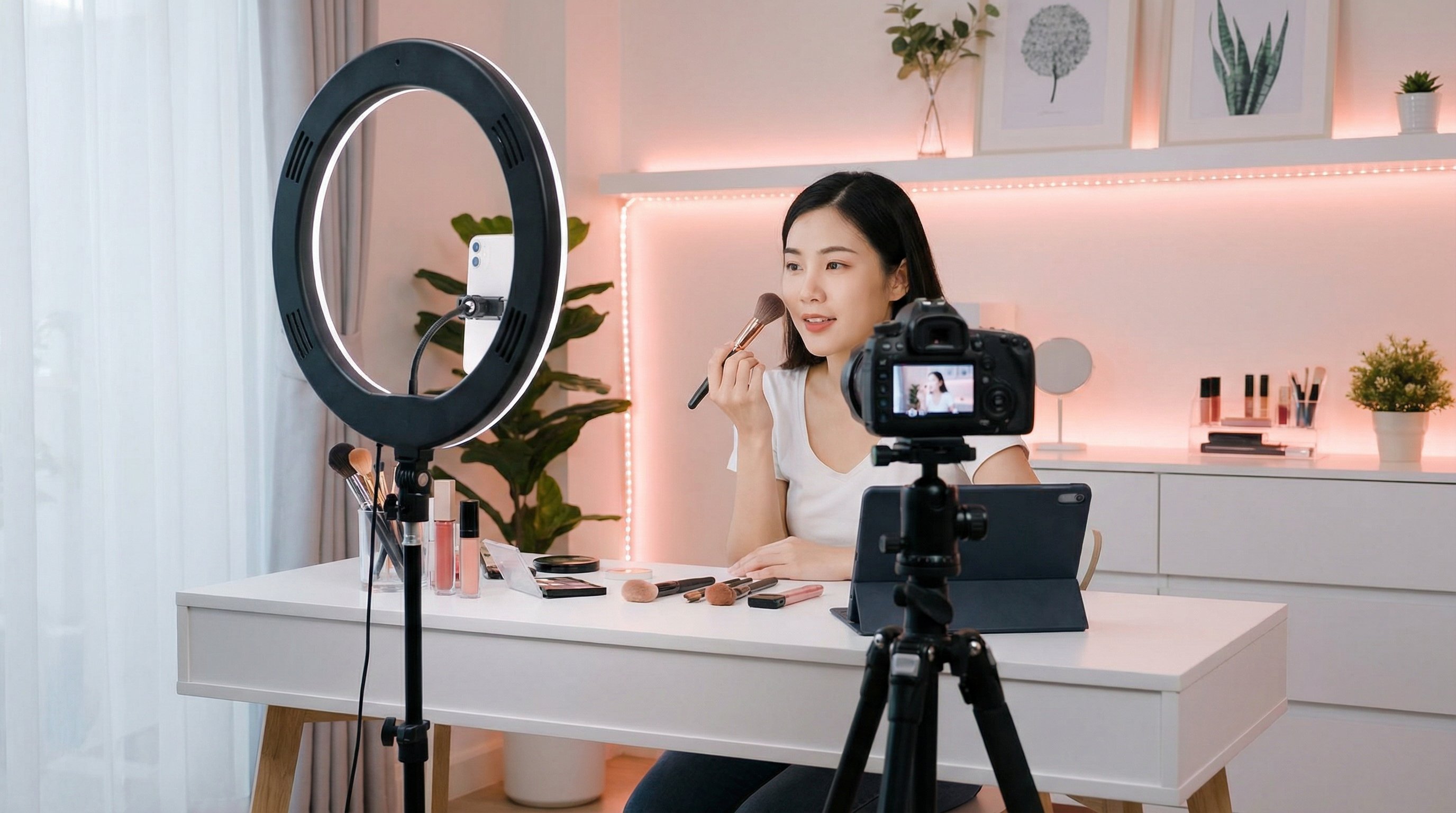 淫妻日记精选视频：美妆教学